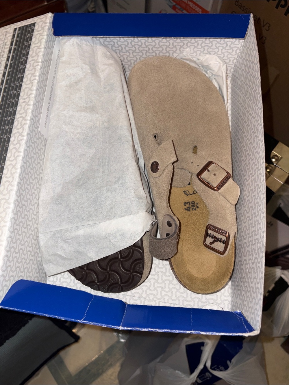 Birkenstock Tokio Suede Leather Clog Taupe